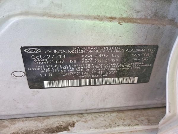 2015 HYUNDAI SONATA SE, ECO