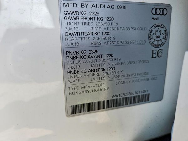 2020 AUDI Q3