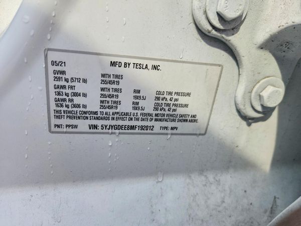 2021 TESLA MODEL Y
