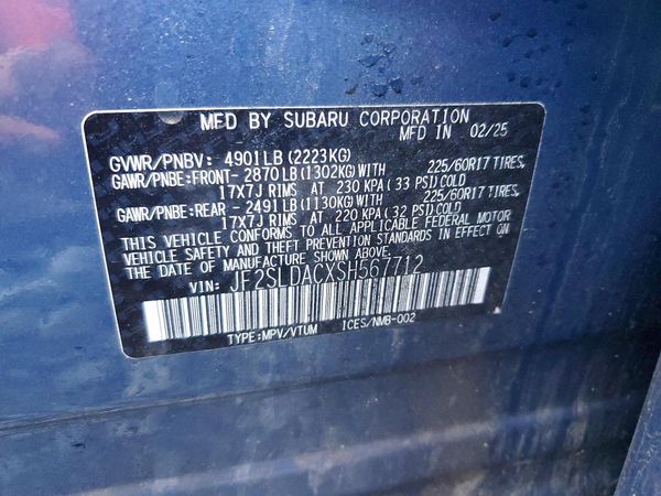 2025 SUBARU FORESTER