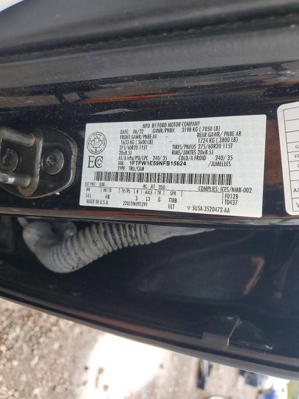 2022 FORD F150 SuperCrew