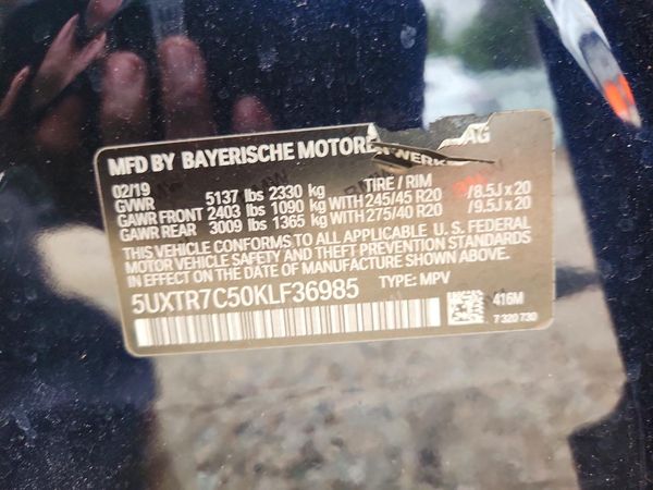 2019 BMW X3 sDrive30i