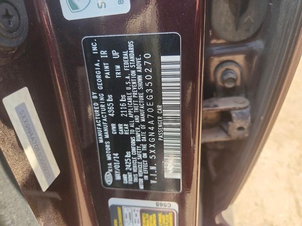 2014 KIA OPTIMA 2.4 EX STD/Premium /Tech