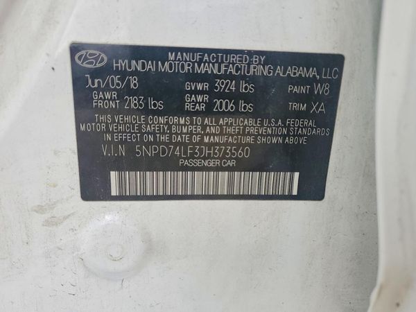 2018 HYUNDAI ELANTRA