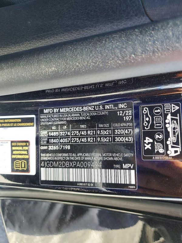 2023 MERCEDES-BENZ EQS SUV EQS450+