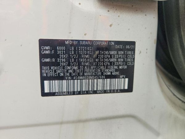 2021 SUBARU ASCENT Premium 8+ES+KA+M/R+NAVI
