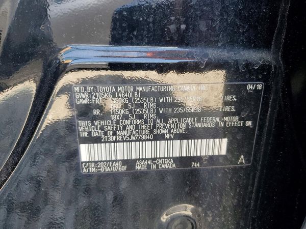 2018 TOYOTA RAV4 Ltd/Platinum