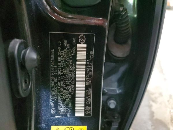 2016 LEXUS ES 350