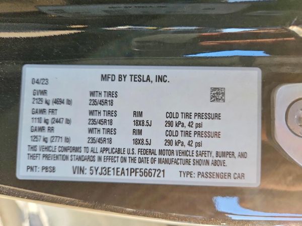 2023 TESLA MODEL 3