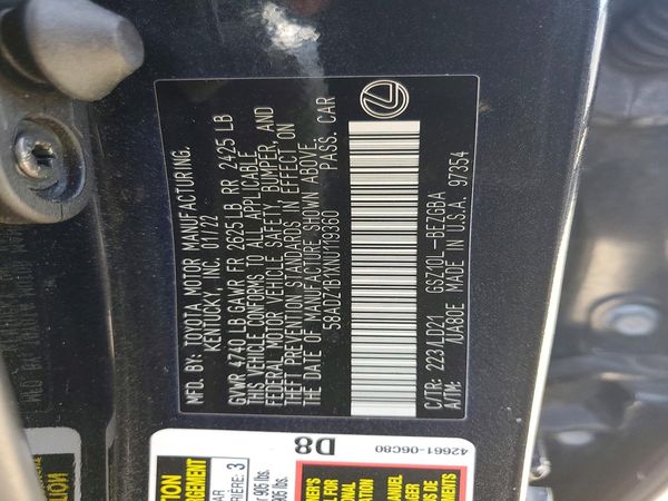 2022 LEXUS ES 350 350 Premium