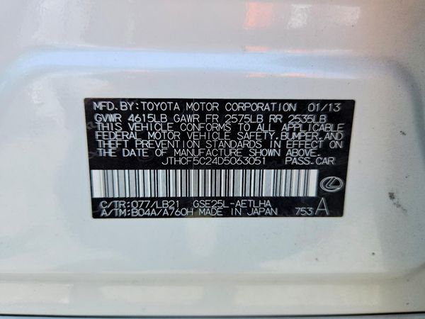 2013 LEXUS IS 250