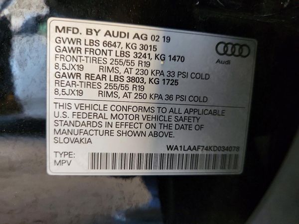 2019 AUDI Q7