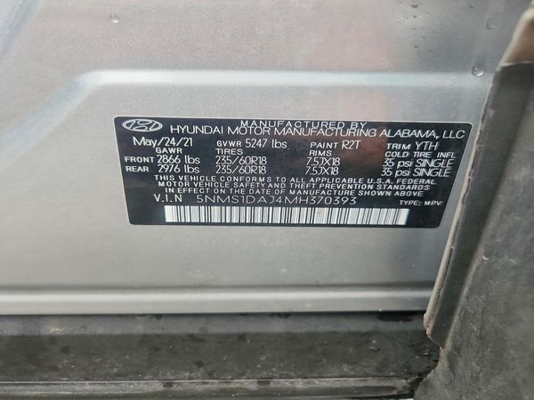 2021 HYUNDAI SANTA FE SE