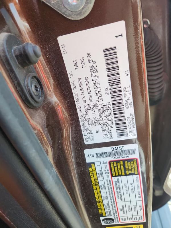 2017 TOYOTA TUNDRA Platinum/1794