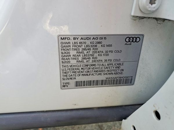 2017 AUDI Q7 quattro Prestige