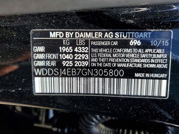 2016 MERCEDES-BENZ CLA CLA250