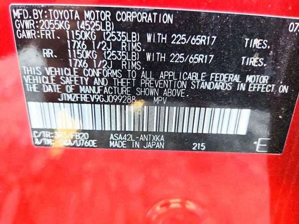 2016 TOYOTA RAV4 LE (X Grade)