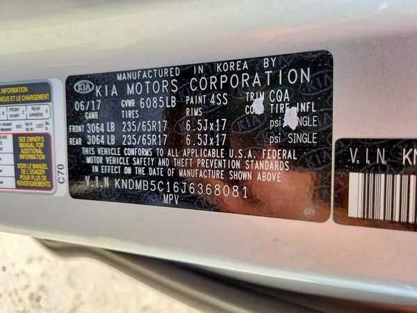 2018 KIA SEDONA LX