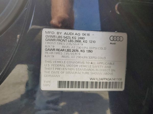 2016 AUDI Q5 quattro Premium Plus