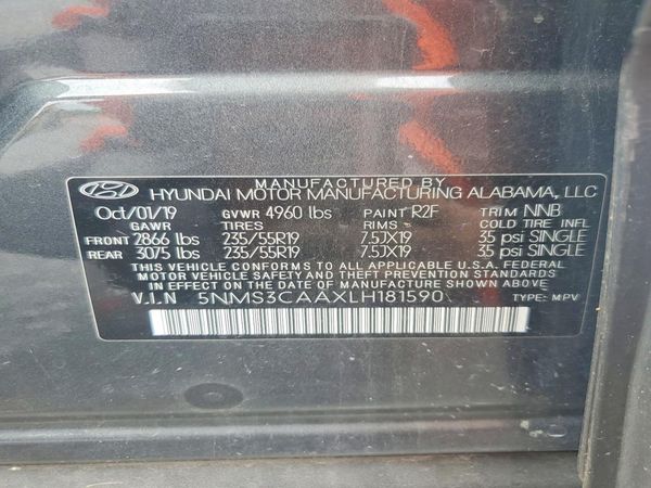 2020 HYUNDAI SANTA FE SEL
