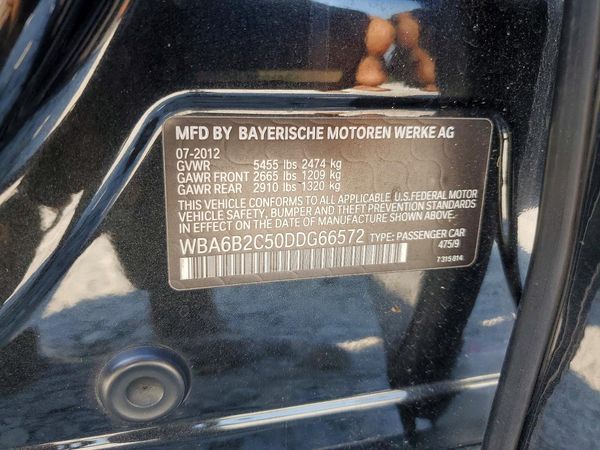 2013 BMW 650