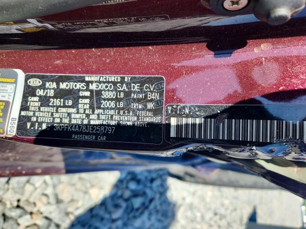 2018 KIA FORTE LX Base