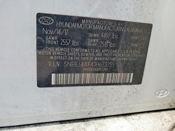 2018 HYUNDAI SONATA
