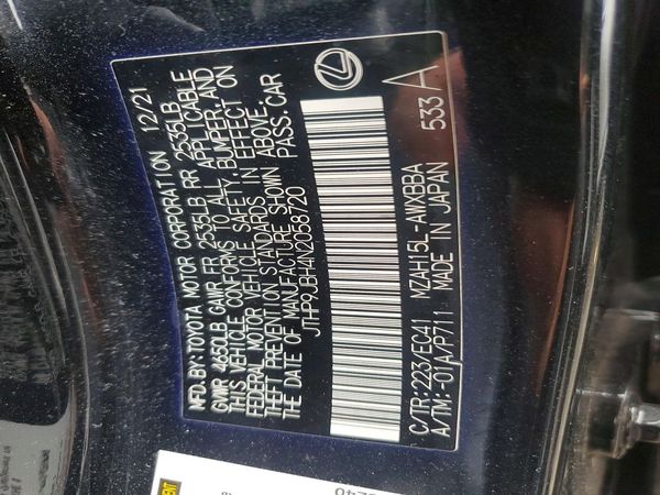 2022 LEXUS UX 250H 250h Premium