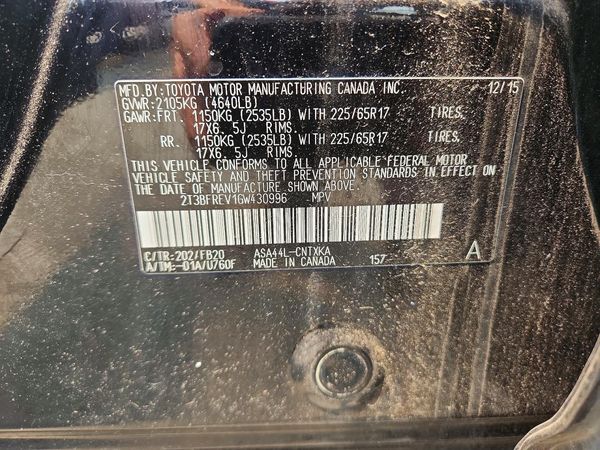 2016 TOYOTA RAV4 LE (X Grade)