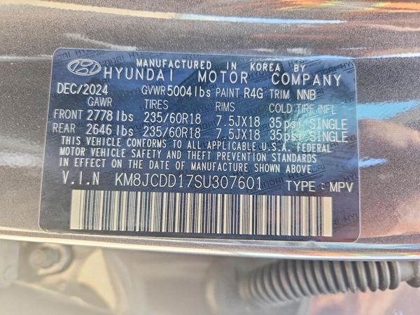 2025 HYUNDAI TUCSON SEL Convenience