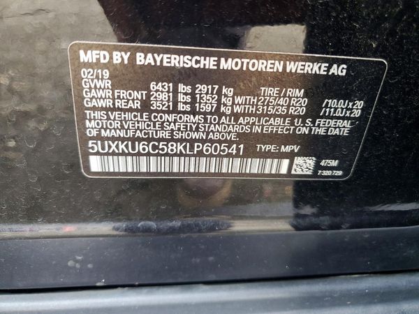 2019 BMW X6