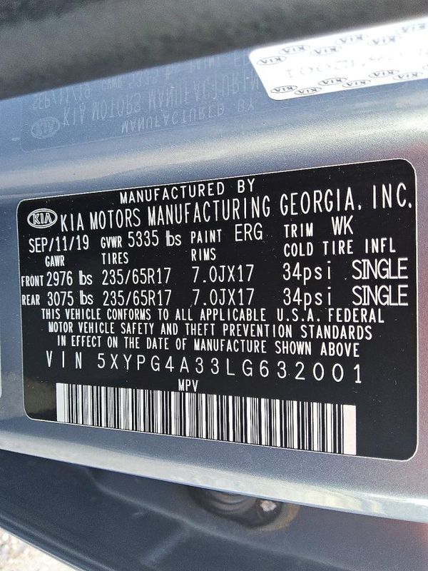 2020 KIA SORENTO L, LX, S