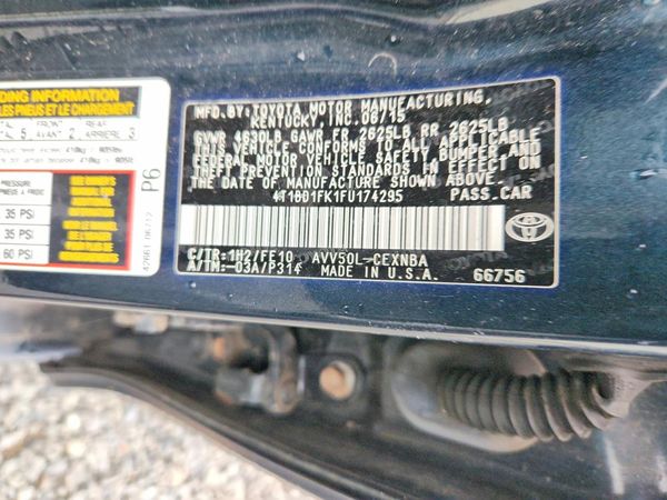 2015 TOYOTA CAMRY Hybrid