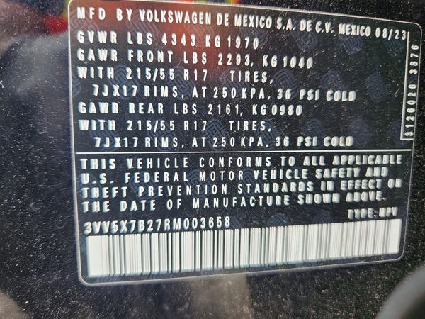 2024 VOLKSWAGEN TAOS