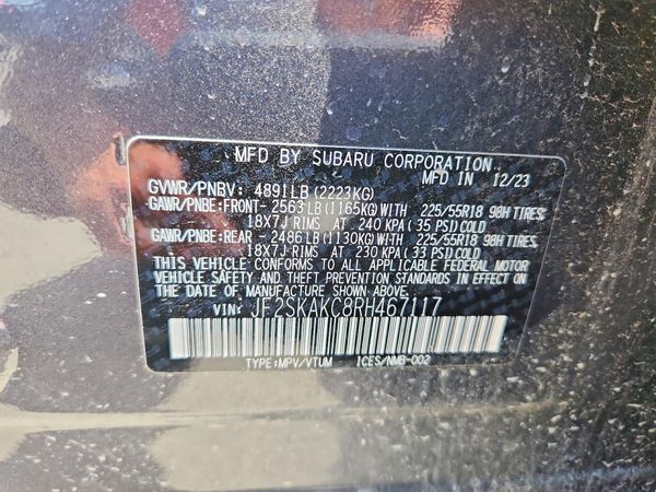 2024 SUBARU FORESTER