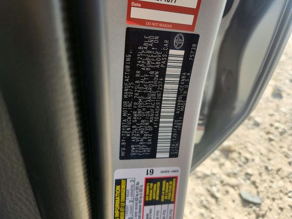 2026 TOYOTA CAMRY — VINS