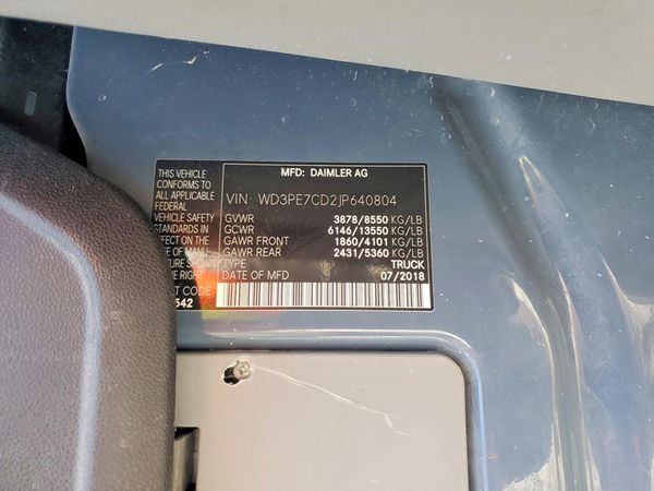 2018 MERCEDES-BENZ SPRINTER