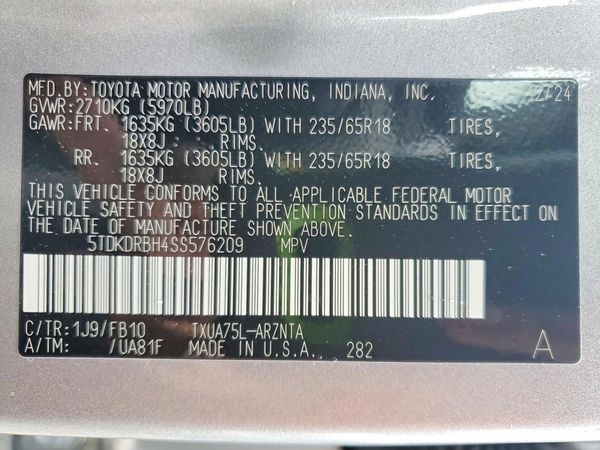 2025 TOYOTA HIGHLANDER