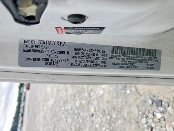 2021 RAM PROMASTER CITY ST