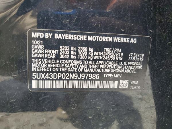 2022 BMW X3 sDrive30i