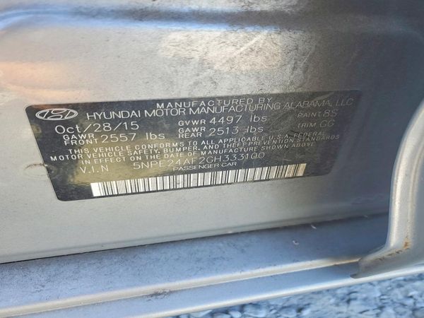 2016 HYUNDAI SONATA