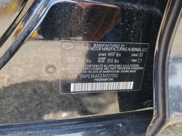 2018 HYUNDAI SONATA