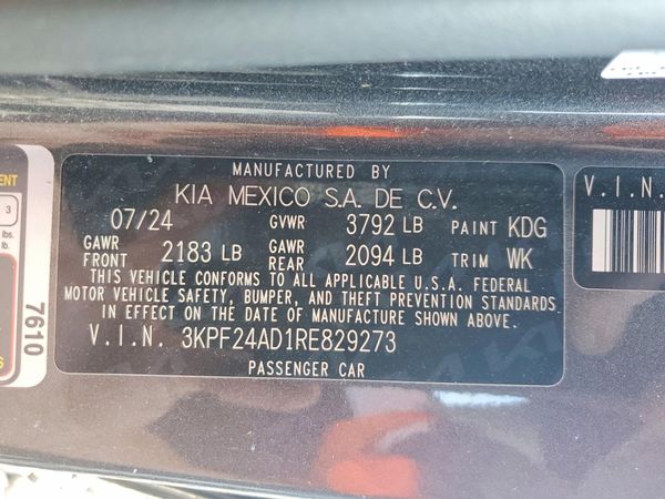 2024 KIA FORTE LX, LXS