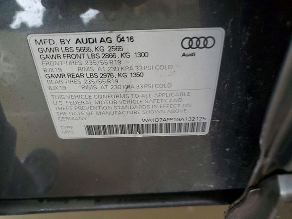 2016 AUDI Q5