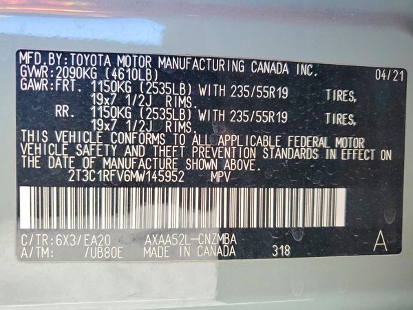 2021 TOYOTA RAV4 XLE Premium
