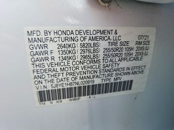 2022 ACURA MDX ADV