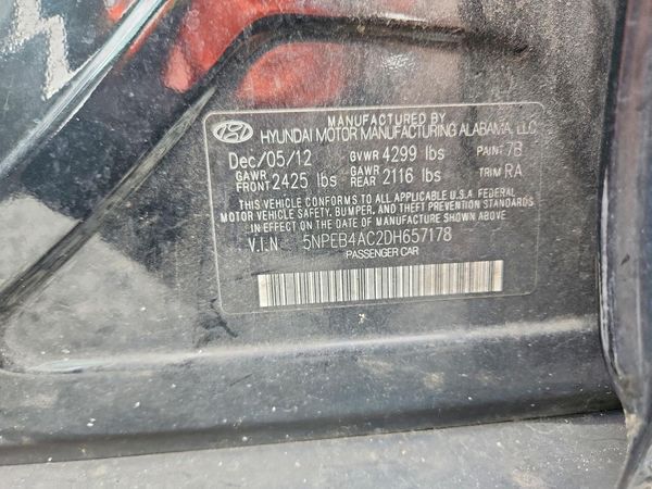 2013 HYUNDAI SONATA