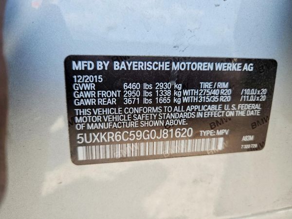 2016 BMW X5 xDrive50i