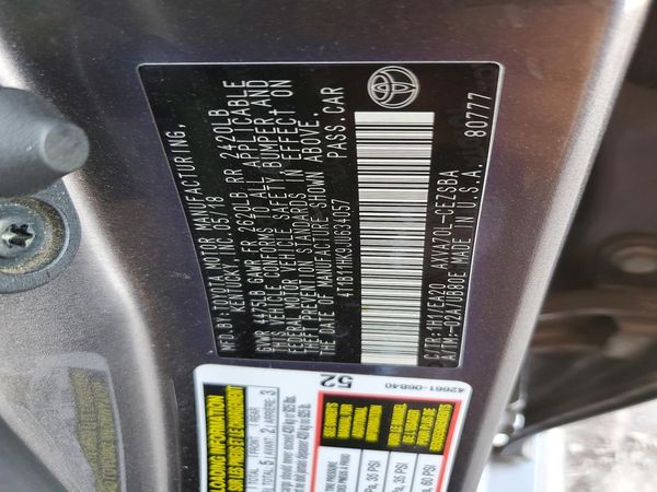 2018 TOYOTA CAMRY L/LE/SE/XLE