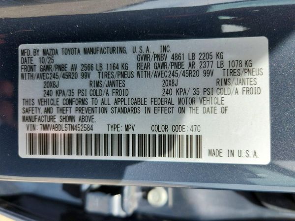 2026 MAZDA CX-50 Premium — VINS
